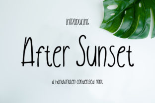 After Sunset: A Playful Script Font for Editorial Design