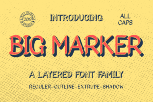Big Marker Family: A Vintage Font for Modern Web Design