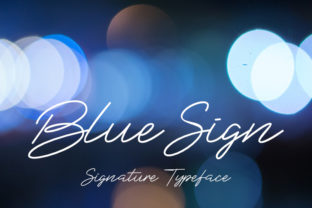 Blue Sign: A Script Font for Impactful Digital Branding