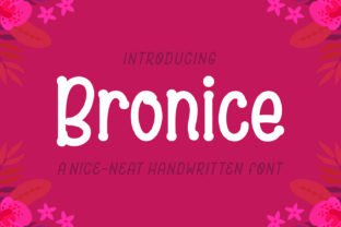 Bronice: A Playful Handwritten Font for Creative Projects