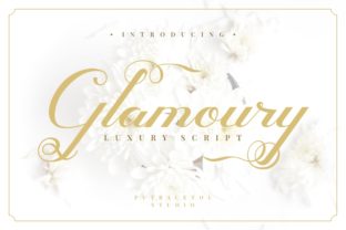 Glamoury: A Luxurious Script Font for Editorial Elegance