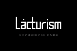 Lacturism: A Modern Sans Serif for Creative Craft Projects