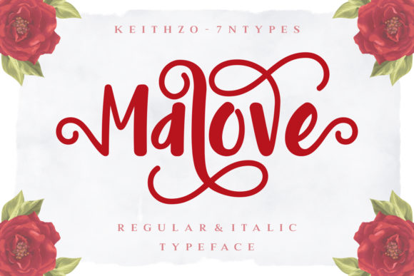 Malove: A Playful Script Font for Digital Creativity