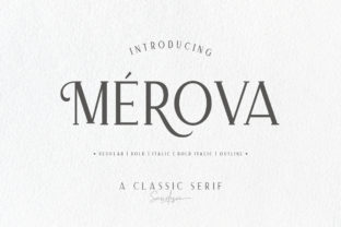 Merova Serif Font for Handmade Creations