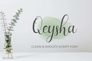 Qeysha Script: A Luxurious Font for Handmade Creations