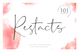 Restacts Family: A Script Font for Web Design and Brand Identity