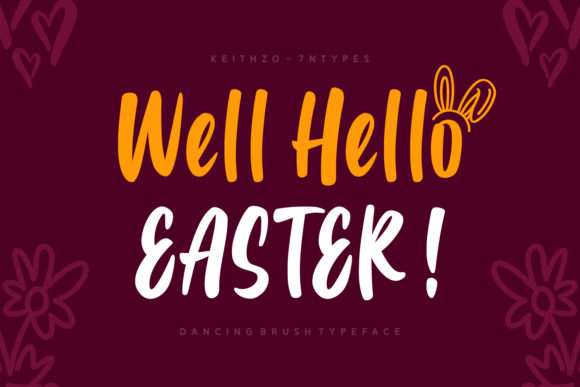 Well Hello Easter: A Playful Script Font for Editorial Design